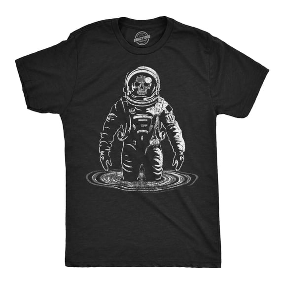 Mens Funny T Shirts Skeleton Black Hole Cool Space Graphic Tee for Men Graphic Tees
