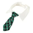 thumbnail image 3 of Pet Necktie with Collar Formal Dog Cat Necktie Adjustable Bowtie for Small Dogs Cats Puppy Kitten Wedding Party Holiday Costumes Green, 3 of 4
