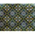 thumbnail image 4 of oneOone Georgette Viscose Teal Green Fabric Floral & Tiles Moroccan Fabric For Sewing Printed Craft Fabric By The Yard 42 Inch Wide, 4 of 4