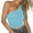 Sky Blue, variant on Women Hot Tank Tops Spring And Summer One Shoulder Tight Tops Plain Solid Fashion Comfortable Cool Lightweihght Breathable Sleeveless Going Out Slim Fitted Camisole