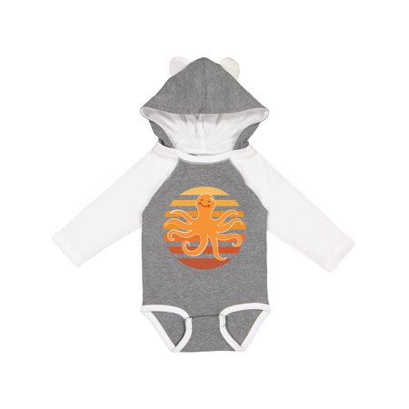 

Inktastic Octopus Ocean Sunset Gift Baby Boy or Baby Girl Long Sleeve Bodysuit