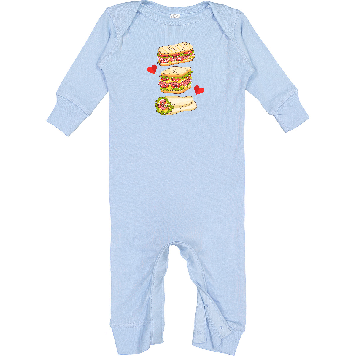 Inktastic Sandwich Lover Deli Food Baby Romper Coveralls