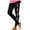 A Black, variant on Wovix Ladies' Leggings Cancer Prevention Leggings High Waist Tights Lifting Yoga Pants Daily Pants