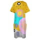 thumbnail image 5 of Vestido largo con bolsillos sueltos y abstractos amarillos, estilo coreano, para verano, dama de honor, 2025, 5 of 7