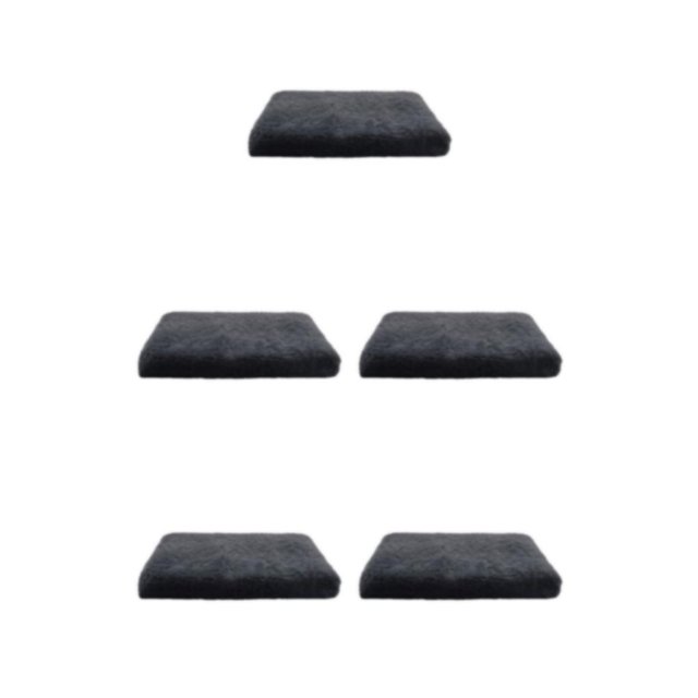Thinsony Dog Bed Suitable For All Breeds Value For Money Easy To Clean Durable Polyester Pet Cushion Pet Mat dark grey M 50*40*5cm 5Set