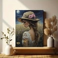 thumbnail image 6 of UXIEQU 12x16 Inch Moonlit Meadow Lady Canvas Wall Art Romantic Nature Decor, 6 of 8