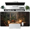thumbnail image 2 of Cute Book Lover Desk Mat Dark Academia Mouse pad XXL Large Extended Mousepad Gaming Desk Pad with Stitched Edges, Cozy Lofi Deskmat Laptop Computer Keyboard and Mouse Mat Decor Pad, 31.5x15.7 in, 2 of 6