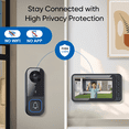 thumbnail image 3 of Wireless Video Doorbell with 4.5" IPS Display Screen, 720P HD 120° Wide Angle Door Bell Camera with Night Vision, 2-Way Intercom 1000mAh Battery Local Storage No WiFi No App for Home Security, 3 of 8