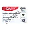 thumbnail image 4 of Certified Natural 0.75 Carat Chrome Diopside Oval Shape Brilliant Cut 7x5 mm Loose Gemstone, 4 of 7