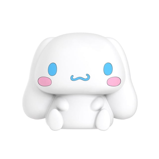 Mini luz nocturna Cinnamoroll con diseño de dibujos animados, control táctil, protección para los ojos, iluminación suave, luces de silicona para guardería