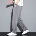 thumbnail image 5 of Drape Ice Silk Pants Men's Trousers Summer Ultra-thin Stretch Sports Pants Men's Straight Loose Casual Pants Men, 5 of 5