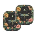 thumbnail image 3 of KUIFORTI Dragonfly Windshield Sun Shade Foldable Sunshades for Women, 2 Pack Windshield Cover, 28.5"x25.5" Portable Front Window Sunshade for SUVs/Pickups/Sedans, 3 of 5