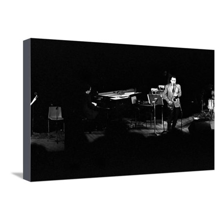 Stan Getz, Royal Festival Hall, London, 1988 Stretched Canvas Print Wall Art By Brian O'Connor