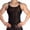 Black, variant on Men's Sheer Satin Silk Tank Top, Stretchy Slim Fit with Metal Chain Straps, See Through form-Fitting Camisole for Nightclub, Party and Bold Styling, Big and Tall Sizes S-3XL Black