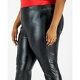 thumbnail image 2 of Tinseltown Women's Plus Size Slit-Cuff Flare-Leg Pants Black 3X B4HP, 2 of 3