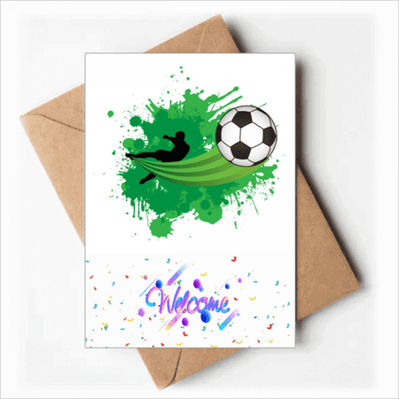 Fly Soccer Football Sports Welcome Back Greeting Cards Envelopes Blank