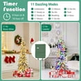 thumbnail image 5 of Topcobe 4 Feet Pre-Lit Artificial Christmas Tree Snow-Flocked Slim Pencil Xmas Decor, Decor for Christmas Party, 5 of 9
