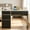Grey, variant on DreamCurship White Desk with 4 Drawers, 48 inch Computer Desk with Storage, Home Office Desks with Hidden Handle, White and Walnut