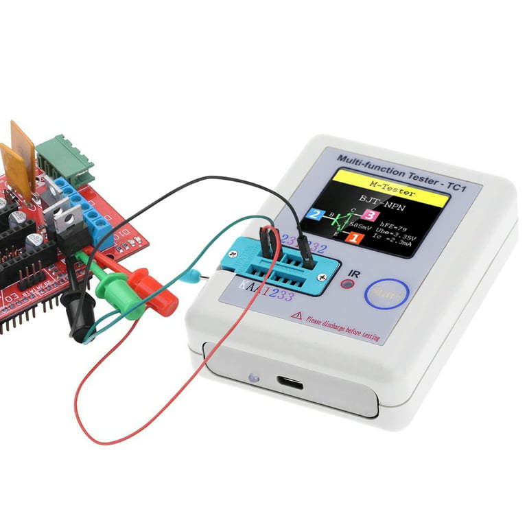 Transistor Tester TFT Diode Triode Capacitance Meter MOSFET NPN PNP Triac  MOS Automatic Calibration Detector
