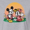 thumbnail image 3 of Disney - Mickey & Friends - Minnie & Mickey Enjoy the Sunset - Juniors Cropped Cotton Blend T-Shirt, 3 of 5