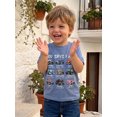 thumbnail image 6 of BemeyourBBs God Says I Am Toddler Baby Boy Summer Outfit Kids Baby Boy Christening Clothes Short Sleeve Vehicle Letters Print Summer T Shirt Tops Clothes, 6 of 9