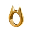 thumbnail image 2 of Anillos de defensa Personal para hombre y mujer joyería de Metal Ehuebsd con forma de oreja de gato nudillo accesorios de joyería regalo para novia, 2 of 6