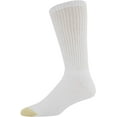 thumbnail image 4 of Men's GOLDTOE 6-Pack Harrington Crew Socks Color: White Size: 6-12, 4 of 5