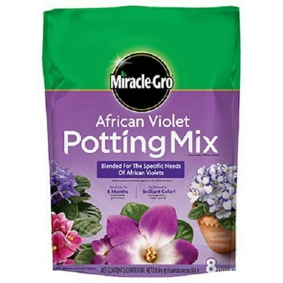 Miracle-Gro 72678430 8-Quart Bag of African Violet Potting Mix