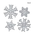 thumbnail image 3 of Naiovety Troquel de copo de nieve de Navidad de acero al carbono de 4 piezas, artesanías lavables portátiles para hacer álbum de estampillas, Artesanía, 3 of 5