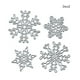 thumbnail image 2 of Matsuzay 4 piezas de acero al carbono Navidad copo de nieve troquel lavable reemplazo DIY álbum de recortes papel tarjeta grabado plantilla Artesanía, 2 of 5