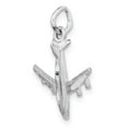thumbnail image 5 of 14K White Gold Charm Pendant Men'S 21.5 mm 16 3-D Airplane, 5 of 5
