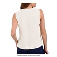 thumbnail image 2 of Blusa George para Mujer, Blusa Básica cuello V sin Mangas Botones Hueso Talla G, 2 of 4