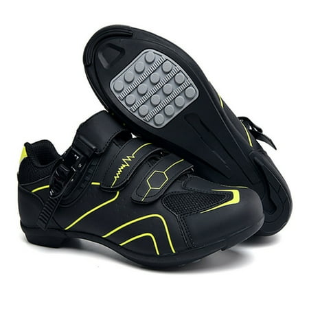 

ERTUTUYI Non-slip Cycling Shoes Breathable Carbon Fiber Road And Mountain Bike Shoes Green 39