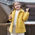 thumbnail image 2 of Mercatoo Baby Girls Long Sleeve Teddy Long Coat Kids Winter 𝐅𝐥eece Jacket Warm Outwear Clothes Toddler Girls Long Coat, 2 of 9