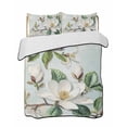 thumbnail image 2 of Country Flowers Twin XL Size Down Alternative Comforter, Lightweight Comforter Quilt Bedding Set with Pillow Shams Spring Botanical Magnolia Branches All Seasons Bed Comforter Duvet Insert 68"x98", 2 of 7