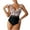 Pink, variant on Ladies Monokini Swimwear for Women One-Piece Swimwear Color Match Bathing Suit Ruffle V Neck Swimsuits Maiden Beachwear