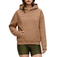 thumbnail image 7 of DHFJKG Womens Mens Hoodies With Large Pockets Long Sleeve Sweatshirt Solid Color Loose Pullover Tops, 7 of 7