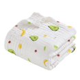 thumbnail image 1 of Toalla de baño de algodón grueso para niños pequeños, paño de lavado para recién nacidos, manta suave Frutas Seis Capas, 1 of 6