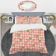 thumbnail image 2 of Designart 'Abstract Retro Geometric Pattern VIII' Mid-Century Modern Duvet Cover Set, 2 of 4