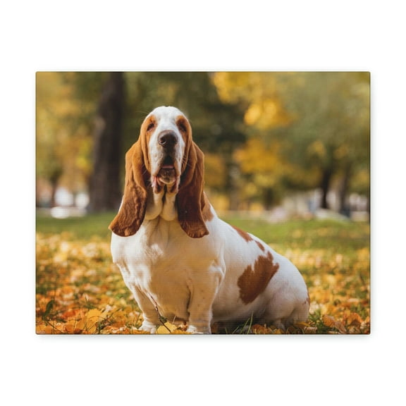 Majestic Basset Hound Art Majestic Basset Hound Print Animal Wall Art Wildlife Canvas Prints Wall Art Ready to Hang Unframed