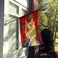 thumbnail image 2 of Silky Terrier Red and Green Snowflakes Holiday Christmas Flag Canvas House Size, 2 of 2