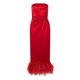 thumbnail image 3 of Txlixc, vestido largo de Color liso para mujer, vestido sin tirantes con dobladillo con adorno de felpa, vestido con abertura en la espalda, vestido doche con espalda descubierta en el pecho Txlixc  Estilo de ocio, 3 of 4