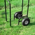 thumbnail image 5 of Earth Worth Rolling Firewood Rack - Log Dolly with Steel Frame, Black, 5 of 5
