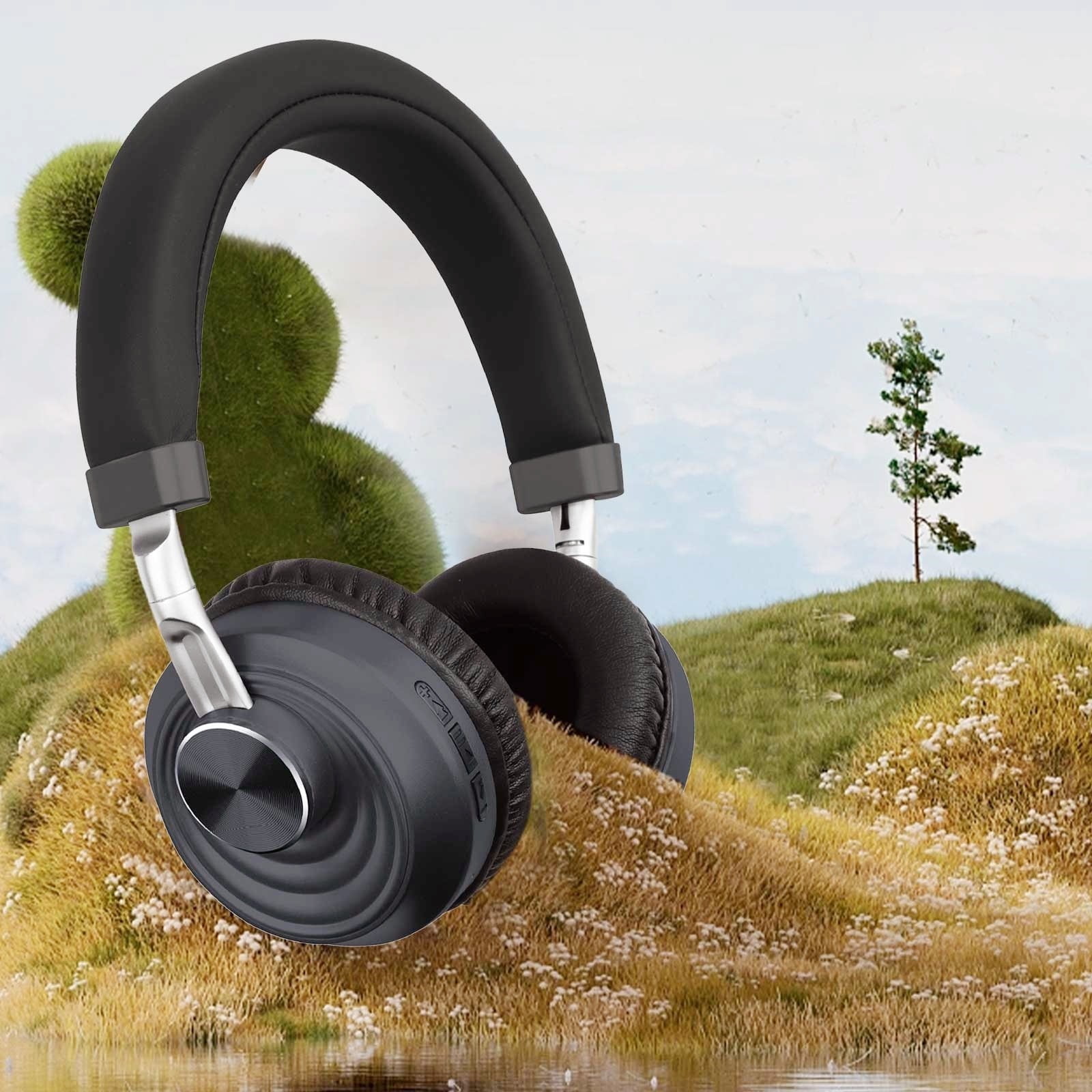 Wireless Headset with Mic for Work, Bluetooth Headset with Microphone (AI Noise Cancelling) & Charging Base, Wireless Headset for Work from Home/Office/Call Center/PC/Computer/Laptop/Teams/Zoom/Skype