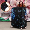 thumbnail image 4 of Black Butterfly Pattern Luggage Cover Fashion Suitcase Cover Baggage Covers Fit 25-28 Inch Luggage (Go Travel), 4 of 5