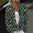 thumbnail image 1 of Cárdigan de mujer, cárdigan de manga larga, ahuecado, color sólido, chaqueta informal, parte superior de poliéster para mujer, 1 of 5