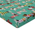 thumbnail image 2 of Ambesonne Dog Lover Fitted Sheet, Abstract Dress, Full Size, Multicolor, 2 of 3