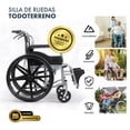thumbnail image 2 of Silla de Ruedas Big Room Ligera Plegable Compacta con Freno 100 kg, 2 of 8