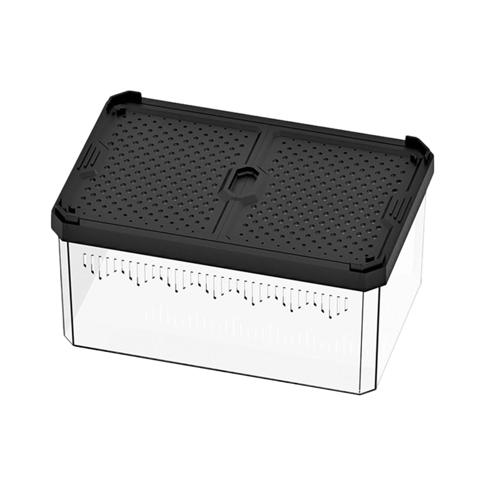 Fzaqwen Reptile Enclosure Terrarium Hatching Case Carrier Easy Cleaning Breeding Box for S