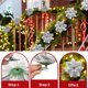 thumbnail image 4 of Flor de Poinsettia de navidad, adorno de árbol de navidad con purpurina, flor falsa, decoración de día de fiesta, 4 of 4